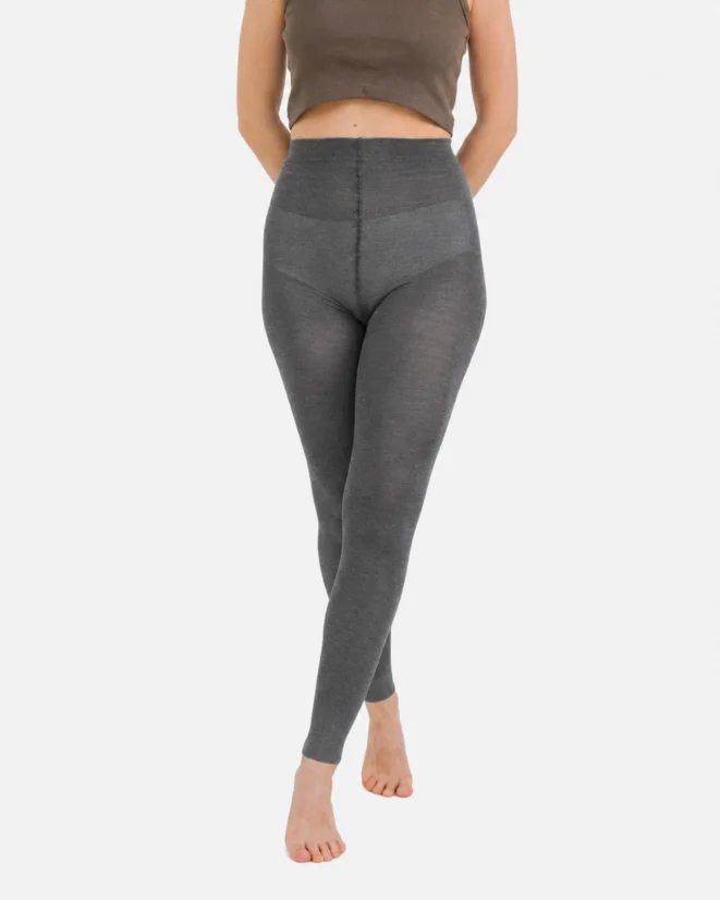 Dámské punčochové legíny Merino SuperSoft - Barva: Vínová, Velikost punčoch: 158/100