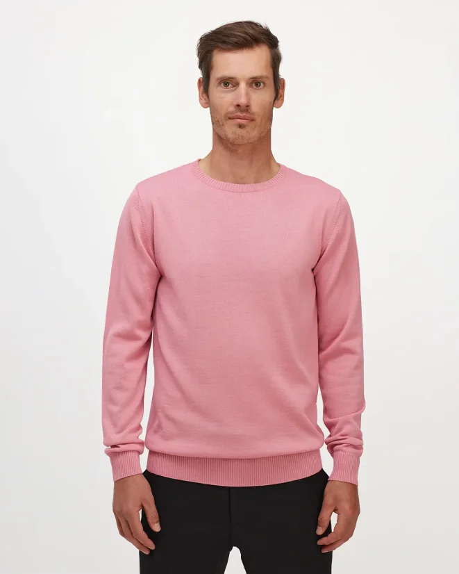 Men´s Merino Blend Wool Sweater - Color: Black, Size: S
