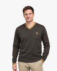 Pánský vlněný svetr ČSV s výstřihem V Merino Blend