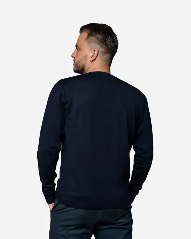 Men´s Merino wool crewneck sweater - Color: Grey, Size: XXL