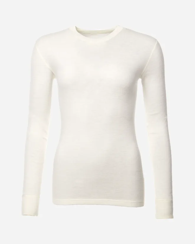 Women´s Functional T-Shirt Merino 210 Long Sleeve - Color: Beige, Size: XL