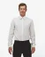 Men´s Merino Fancy SlimFit Shirt - Color: White-blue fine pepito, Size: 40 Slim Fit