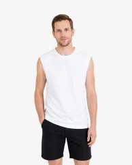 Herren Funktions-Tank-Top Merino 195 Weiß