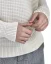 Damski sweter z wełny merynosów ze stójką - Kolor: Kremowy, Rozmiar: XL
