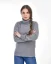 Damen-Rollkragenpullover aus Kaschmir - Farbe: Zimt, Größe: XL