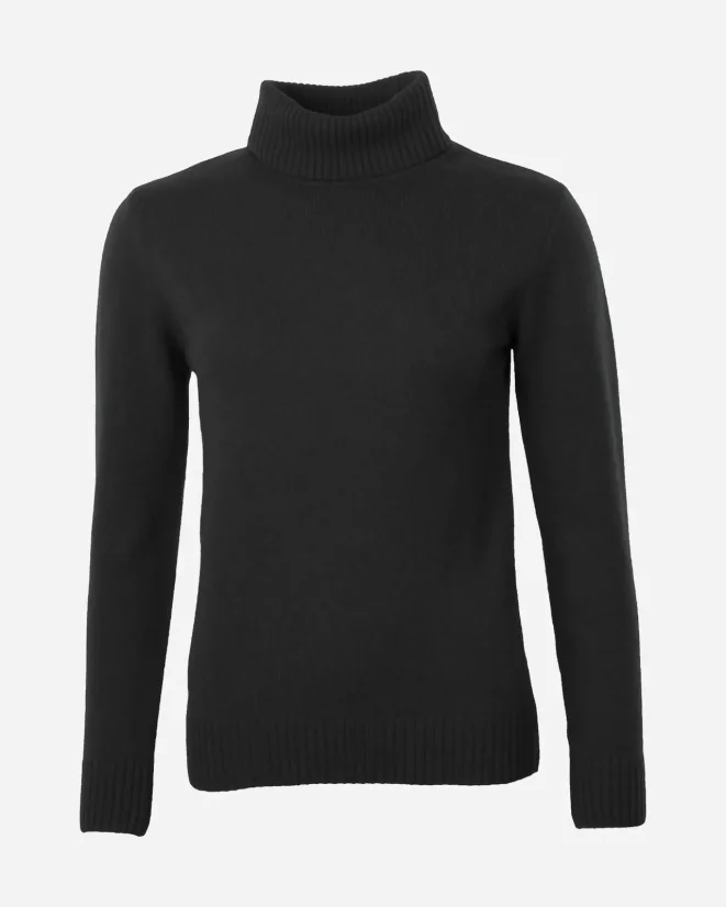Damen-Rollkragenpullover aus Kaschmir - Farbe: Zimt, Größe: XL