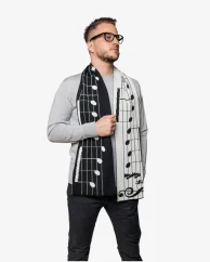 Wool scarf MUSIC
