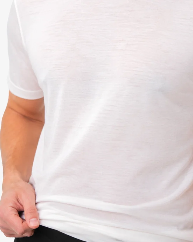 Men´s Functional T-Shirt Merino 210 - Color: Beige, Size: S