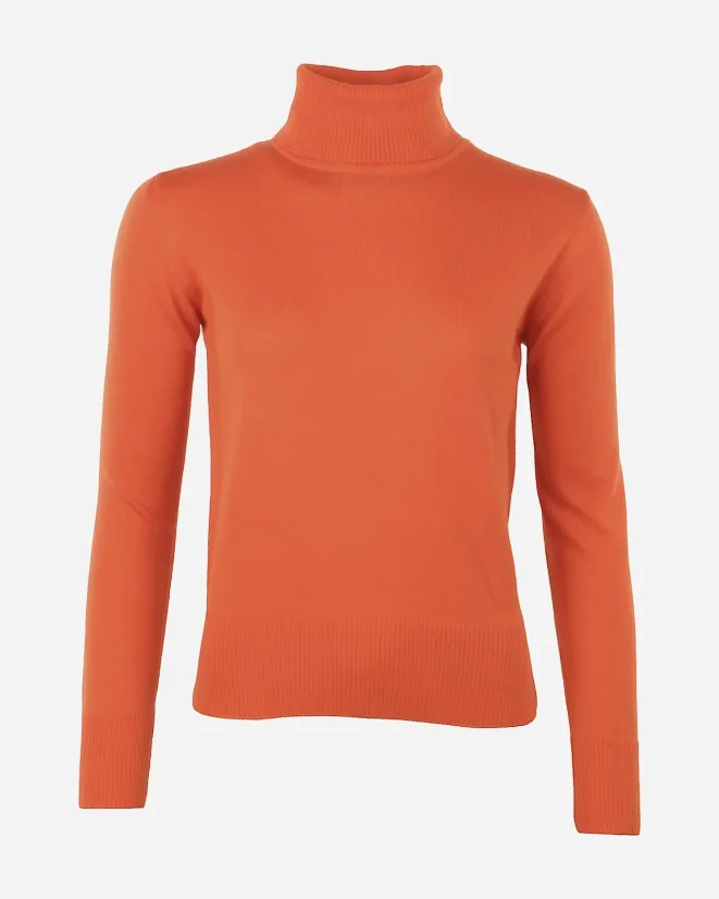 Damen Woll-Rollkragenpullover Bodywarmer - Farbe: Schwarz, Größe: XL